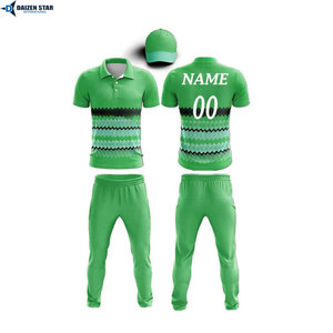 Men's Red White Striped Sports Kit Short Sleeve cricket uniform With Matching <b>Pants</b> Breathable Regular Fit All Seasons - Product Image 5