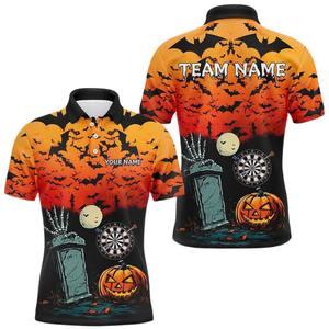 Polo personalizado uniforme de equipo temático de Halloween para escuelas y universidades Canadá al por mayor - Product Image 4