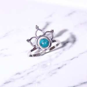 Bagues en argent sterling 925, bijoux en gros, améthyste, quartz rose, turquoise, bagues en argent avec pierres précieuses pour femmes - Product Image 2