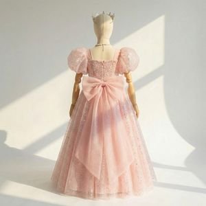 ชุดเดรสเจ้าหญิงสีชมพูสดใส แขนพอง ประดับประกายวิบวับ สำหรับเด็กผู้หญิง งานเลี้ยงอีสเตอร์ระดับไฮเอนด์ และชุดราตรีสำหรับโอกาสพิเศษ - Product Image 2