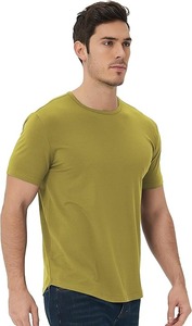 เสื้อยืดแฟชั่นผู้ชาย เนื้อผ้าฝ้าย 100% นุ่ม ระบายอากาศได้ดี เป็นมิตรกับสิ่งแวดล้อม บริการรับผลิตตามแบบ OEM สำหรับใส่ในช่วงฤดูร้อน - Product Image 2