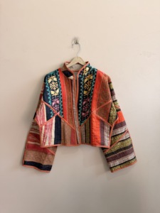 Lot of Assorted Handmade Eco-Friendly 100% Cotton Quilted Kantha Vintage Reversible Boho Short Length Kiara Cut Jacket - Product Image 3