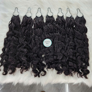 Extensiones de Cabello Virgen Vietnamita con Tecnología Feather Crochet, Listas para Envío en 2026, Nudo Invisible, Integración Perfecta - Product Image 4