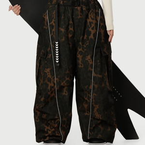 Pantalones de esquí impermeables y cortavientos con cremallera para hombre, unisex, térmicos, para nieve, deportivos, extragrandes, tipo cargo - Product Image 3