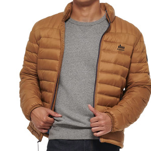 Factory Winter New Arrival <b>Long</b> Sleeve Puffer <b>Men</b> <b>Jacket</b> With Customized Logo Printed Puffer <b>Jackets</b> - Product Image 4