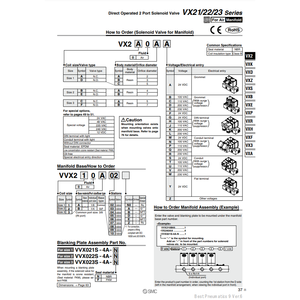 SMC pneumatics Manifold BASE VVX210A09ชิ้นส่วนนิวเมติก - Product Image 1