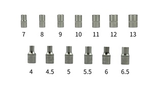 OEM ODM 55 pièces 1/4\" 1/2\" Jeu de douilles profondes à 6 pans en acier au chrome-vanadium avec coffret métallique - Fournisseur taïwanais - Product Image 5