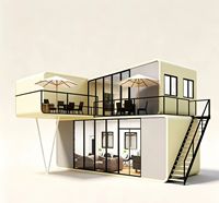 Maison conteneur respirante à double étage, Cabine Apple, Maison capsule spatiale préfabriquée, Bureau, Salle de thé, Pod ciel étoilé et véranda