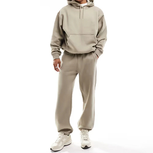 Survêtements unisexes de haute qualité 100% coton, survêtements de jogging personnalisés pour hommes, polaire d'hiver anti-UV, respirant, séchage rapide, taille oversize - Product Image 1