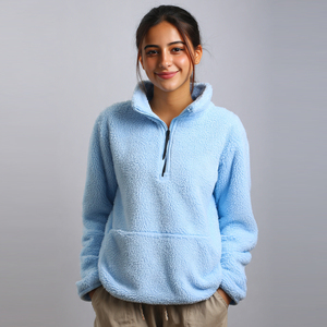 เสื้อแจ็คเก็ตขนเชอร์ปาเนื้อนุ่มสำหรับฤดูใบไม้ร่วงและฤดูหนาวสำหรับผู้หญิง เสื้อแจ็คเก็ตขนเชอร์ปาสำหรับกิจกรรมกลางแจ้งกันลมสำหรับผู้หญิง - Product Image 3