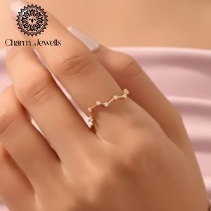 Anillo de Constelación de Plata con Moissanita para Mujer Charm_Jewells, Certificado IGI, Clásico, con Engaste de Garras, 3 GM - Product Image 4