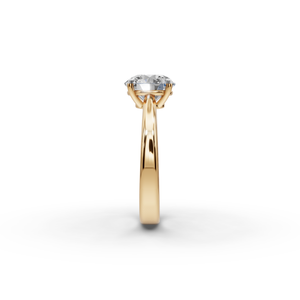 Bague en diamant de laboratoire taillé 2 TCW, plaqué or blanc, style vintage classique, bijoux de mariage et de fiançailles, certifiée IGI, sertissage en or - Product Image 3