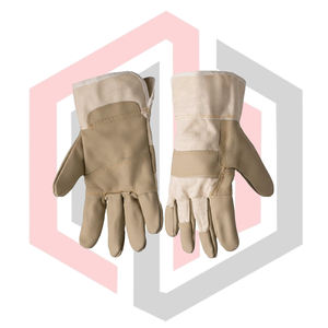 Guantes de Trabajo Clásicos Cromados, Guantes de Cuero con Palma Completa, Resistentes a Desgarros, Transpirables, Anticorte, Antiestáticos, para Bomberos - Product Image 5