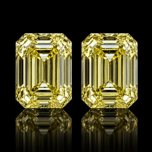 Diamante Suelto Cultivado en Laboratorio con Certificación IGI, Corte Esmeralda, Color Amarillo Fantasía, CVD, VVS VS, Corte Excelente para Joyería Fina - Product Image 4