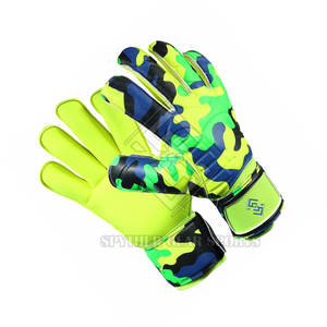 Gants de gardien de but professionnels de haute qualité avec paume en latex à forte adhérence, design respirant, protection des doigts, soutien sécurisé du poignet - Product Image 2