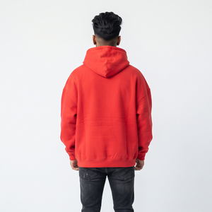 Men's Baggy Rhinestone Hoodies Full Sleeve Pullover Heavy Weight 450GSM Boxy Winter Street Wear Drop Shoulder Sweat Hoodies Men - Product Image 2