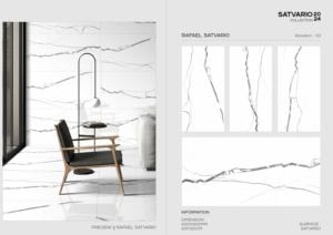 Azulejos de porcelana de elección del arquitecto, superficie Satvario, 60x120cm, 600x1200mm, tamaño 24x48, para paredes y suelos interiores elegantes. - Product Image 4