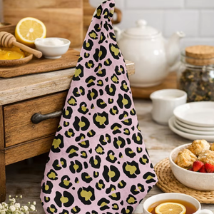 Essuie-tout de cuisine en coton à imprimé floral violet, serviette décorative pour la cuisine et la salle à manger, lavable en machine, imprimé à la main - Product Image 1