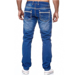 Pantalones Vaqueros de Mezclilla a la Moda para Hombre, Pantalones Cargo de Mezclilla, Pantalones Vaqueros Personalizados de Alta Calidad para Hombre, Pantalones Lisos Ajustados y Elásticos - Product Image 1