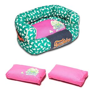 Premium Rabbit Spotted Lazy Bones Dog <b>Bed</b> <b>Easy</b>-Wash Couch for Pets - Product Image 2