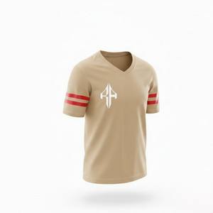 Camiseta de Fútbol Americano de Primera Calidad, 100% Poliéster, Cuello en V, Temporada de Verano, Color Sólido, Transpirable, de RIVIAN ATLANTIC - Product Image 4