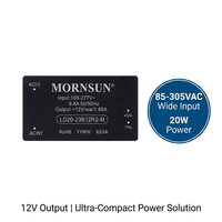 LD20-23B24R2-M 21.6W 24V 0.9A Output Tunggal Efisiensi 87% Konverter AC-DC Modul Rel DIN Isolasi 4000VAC -40~+90