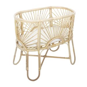 Sun Design Rattan Baby Bassinet Kids Furniture High Quality Factory Price Wholesale Hot Sale Luxury Newborn <b>Bed</b> - Product Image 2