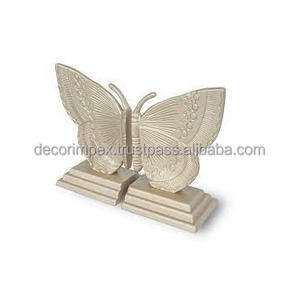 Novaurb Vintage Matte Gold Butterfly Serre-livres Fabriqué à partir de poids lourd probablement un bronze ou un zinc allo fini en laiton - Product Image 3
