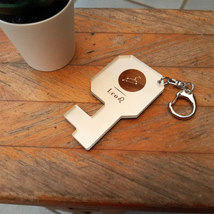 Customized Acrylic Phone Stand Holder Key Chain Leo Zodiac Desk Phone Grip Stand - Product Image 3