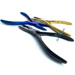 Nano <b>Beads</b> Pliers with Teeth Strong Grip Eco-Friendly Stainless Steel Foam Grip on Handle Custom Logo Hair <b>Extension</b> Pliers - Product Image 4