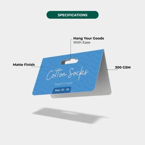 การ์ดด้านบนของกระเป๋าการ์ดส่วนหัวที่พิมพ์แบบกำหนดเองการ์ดส่วนหัวแบบพับบนการ์ดด้านบนที่มีรูสำหรับแขวน - Product Image 2