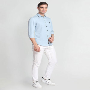 2024 hommes chemises d'affaires formelles à manches longues coton français manchette Anti-rides et respirant décontracté à manches longues formalités - Product Image 4