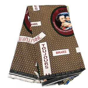 ผ้าฝ้ายพิมพ์ลายแอฟริกันคุณภาพดี สไตล์กินชาซา สำหรับชุดแต่งงาน ชุดงานเลี้ยง ของตกแต่งบ้าน รับผลิตแบบ OEM ODM ตามสั่ง - Product Image 2