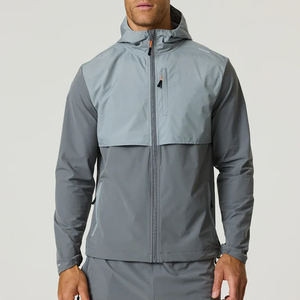 Ensemble de survêtement coupe-vent en nylon pour garçons, nouvelle collection 2026, manches longues, couleur unie, pour hommes - Product Image 4