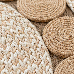Wholesale Handicraft Jute Rug <b>Round</b> Seagrass <b>Carpet</b> for Living Room | Indoor Eco Friendly Handmade Rug | OEM Supplier India - Product Image 3