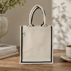 Bolsa de Mano Promocional de Lona de Algodón Laminada en PP de 8 Oz, 21x26.5x15.5cm, Bolsa de Compras con Logotipo Personalizado, Venta al Por Mayor, OEM, ODM, Marca Privada, B2B - Product Image 6