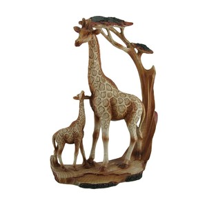 Figura de jirafa hecha a mano en madera de acacia - Esculturas de madera al por mayor de la India - Product Image 2