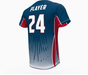 T-shirt de softball en promotion, impression par sublimation de logo personnalisé, maillot de baseball 100% polyester, séchage rapide - Product Image 6