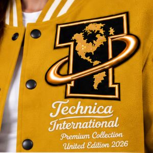 Womens <b>Yellow</b> Varsity <b>Jacket</b> Embroidered Patch Bomber Coat Streetwear Baseball Style Casual Outerwear Long Sleeve Winter Fashion - Product Image 4
