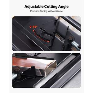 7-1/4 Stainless Steel Cold Cut Blade <b>Chop</b> Saw 1200 W Motor 4000 R/min Speed 0-45 Degrees Adjustable Cutting Band Saw <b>Machines</b> - Product Image 3