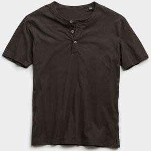 Camisetas de hombre con botones, bloques de color, cuello redondo, algodón orgánico suave, estilo streetwear, ropa de verano. - Product Image 4