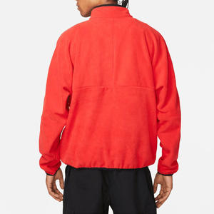 Long Sleeve 100% Polyester OEM Custom Printed Embroidered Casual Fleece <b>Pullover</b> Winter Half-zip Turtleneck Knit Hoodie <b>Jumper</b> - Product Image 5