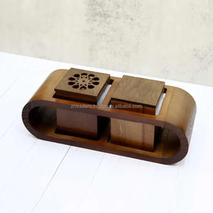 Brûleur d'encens artisanal en bois d'arbre à santal et étoile d'anis, design arabe, Mubkhar, parfum Oud, pour le Ramadan, l'Aïd, les festivals religieux, luxe - Product Image 6