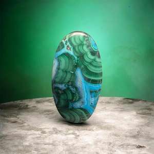 Lote de cabujones de piedra natural de crisocola y malaquita - Gemas al por mayor, lote de gemas a granel y joyería - Product Image 5