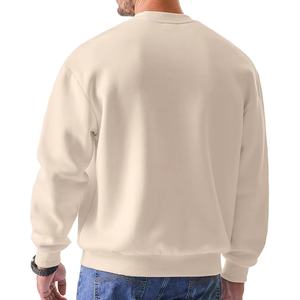 Sweatshirts à col rond personnalisés de qualité supérieure pour hommes pull professionnel à manches longues en polaire épaisse vierge pour le printemps - Product Image 3
