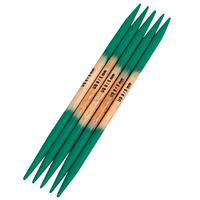 2.25mm à 12.0mm toutes longueurs extrémités colorées bambou aiguille à tricoter fil aiguille à tricoter Double pointe pour la fabrication de chaussettes en laine