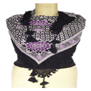 Elegant Animal Printed Fringe Cotton Voile Scarf – Lightweight Soft Breathable Fashion <b>Wrap</b> <b>Shawl</b> with Artistic Wildlife Pattern - Product Image 3