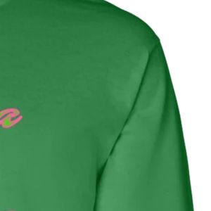 เสื้อสเวตเชิ้ตแขนยาวสีเขียว คอกลม ทรงลำลอง เสื้อผ้ากีฬาผู้หญิง ปลายแขนจั๊มพ์ ลายพิมพ์แฟชั่น - Product Image 2