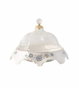 ถาดเสิร์ฟพร้อมฝาครอบใส วัสดุทำจากกระเบื้องเนื้อละเอียดคุณภาพสูง ดีไซน์หรูหราทันสมัย - Product Image 1