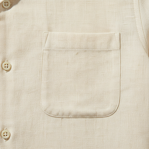 Camisa de Verano para Hombre, Cuello en V, 100% Algodón Franela, Transpirable, Premium, 180g, Ecológica, Secado Rápido, Ligera, Anti-UV, Casual - Product Image 5
